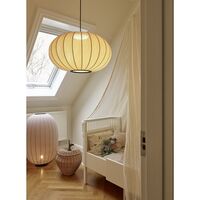 Anniversary Knit-Wit Ø57 Oval Pendant Gold Glitter LED