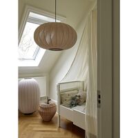 Anniversary Knit-Wit Ø57 Oval Pendant Gold Glitter LED