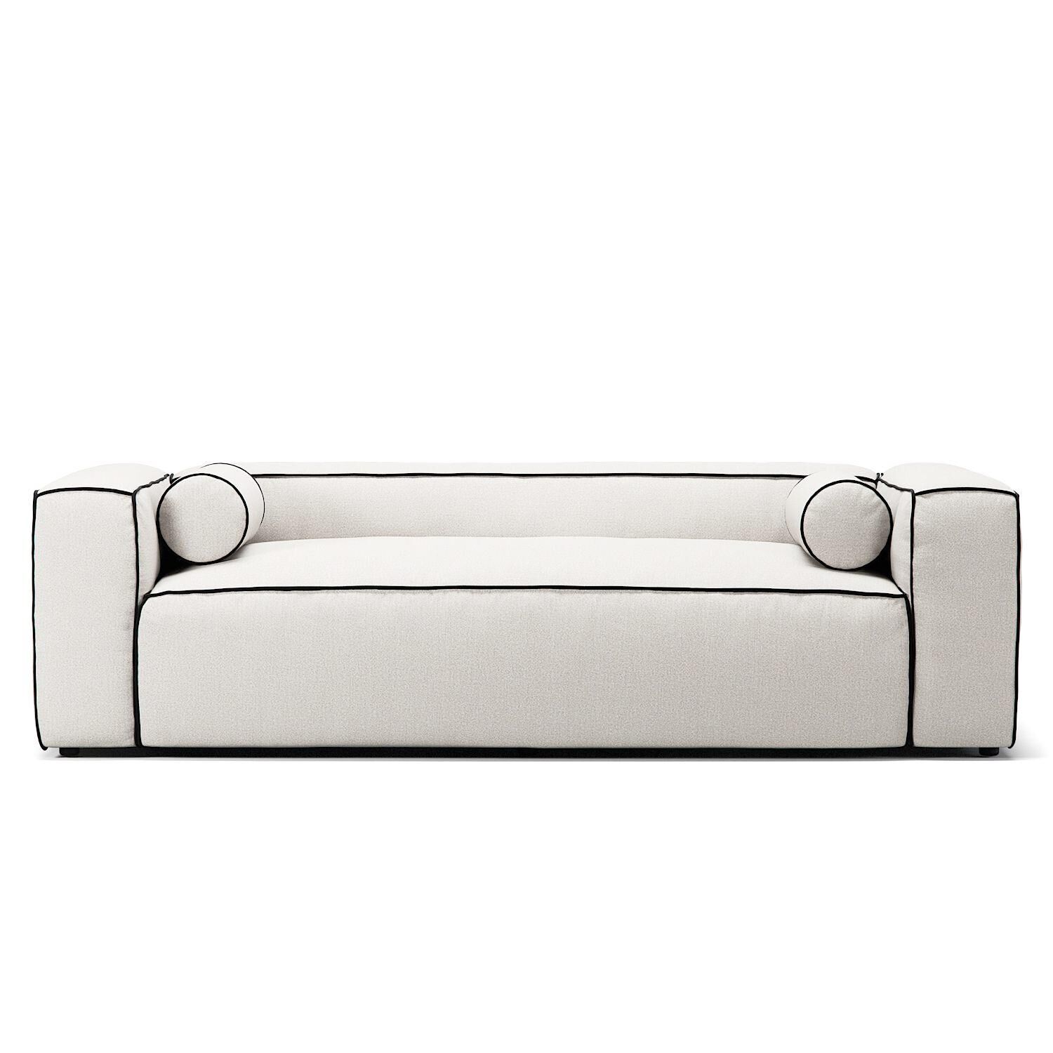 Grand Hue Canapé 2 Places Steam/Blanc/Gris Graphite