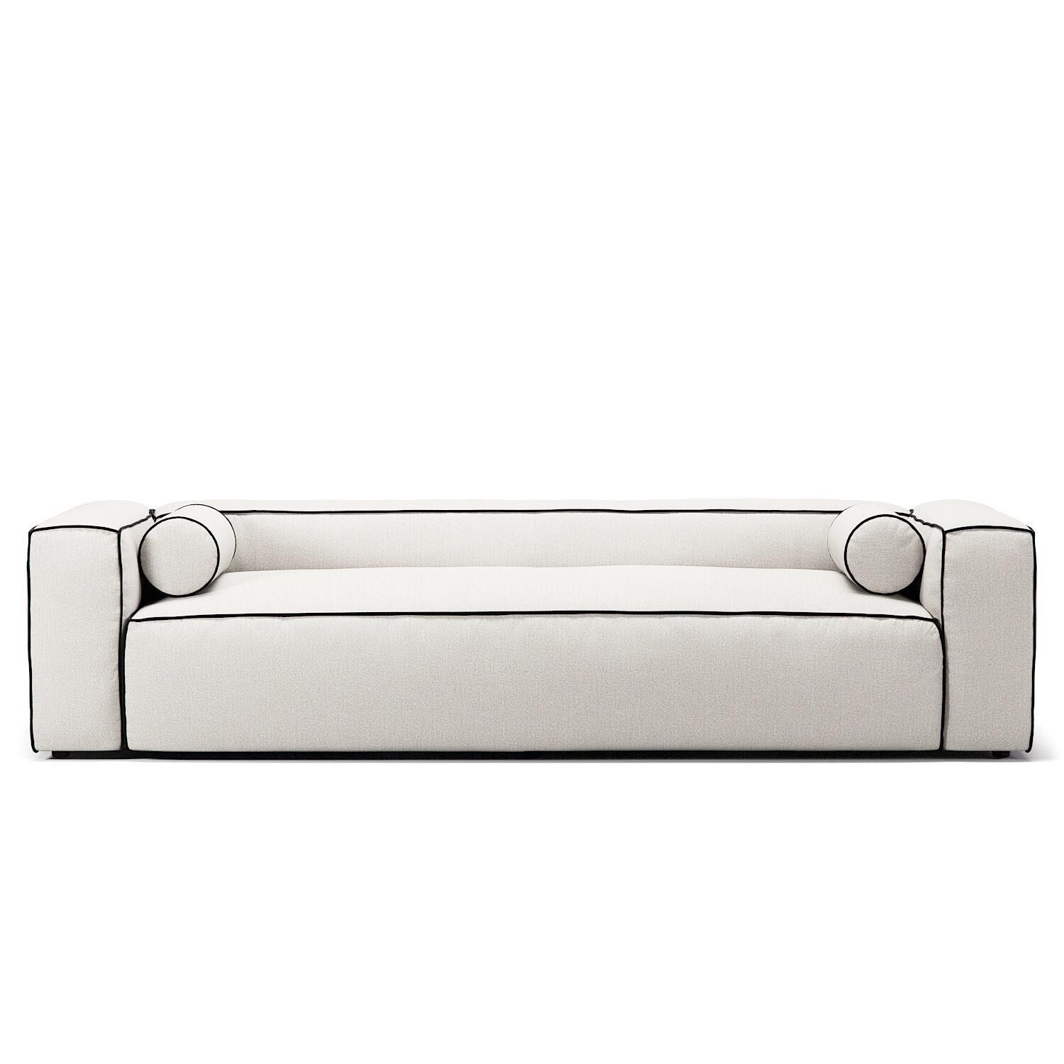 Grand Hue Canapé 3 Places Steam/Blanc/Gris Graphite