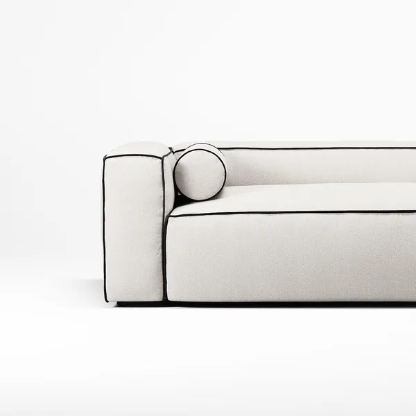 Grand Hue 3-Sitzer Sofa Steam/Weiß/Graphitgrau