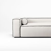 Grand Hue 3-Sitzer Sofa Steam/Weiß/Graphitgrau