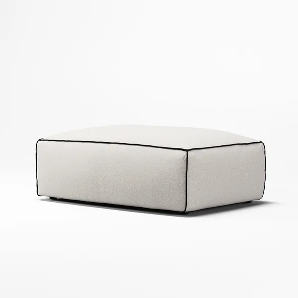 Grand Hue Footstool Steam/White/Graphite Grey
