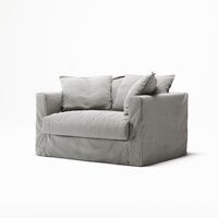 Le Grand Air Loveseat Lænestol Ash Stripe/Hør