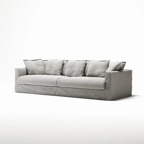 Le Grand Air XL 4-sitssoffa Askrand/Linne