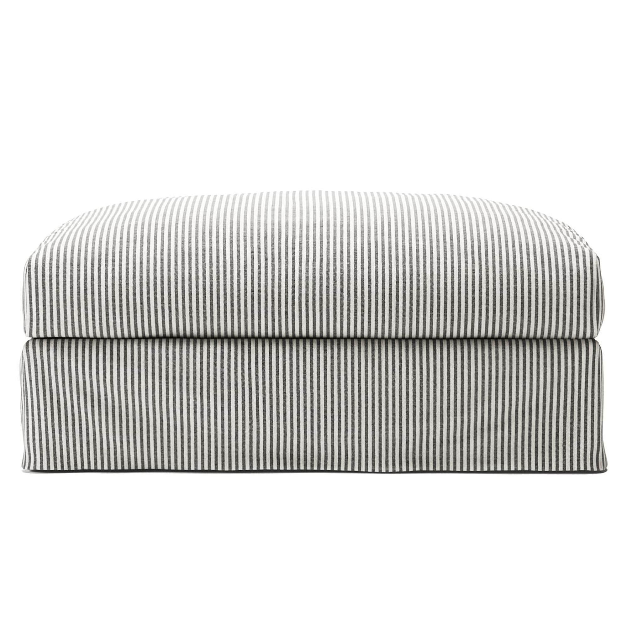 Repose-pieds Le Grand Air pour Canapé, Coloris Gris Anthracite/lin