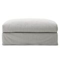 Le Grand Air Hocker für Sofa, Esche gestreift/Leinen