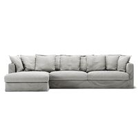 Le Grand Air 3-Seater Sofa Right-Facing Ash Stripe/Linen