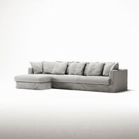 Le Grand Air 3-Seater Sofa Right-Facing Ash Stripe/Linen