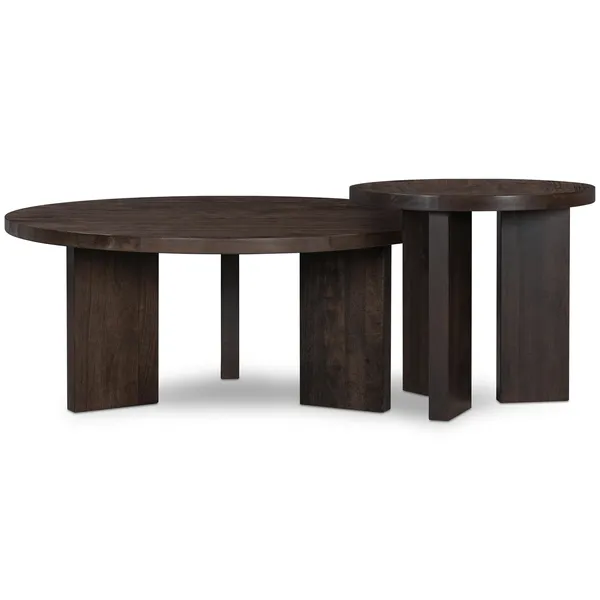 Eden Tavolino Ø50 Rovere Affumicato