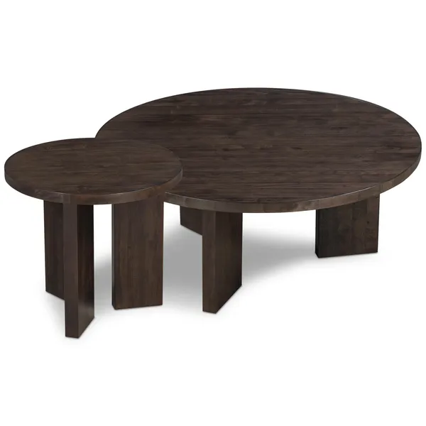 Eden Tavolino Ø50 Rovere Affumicato