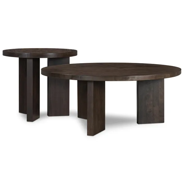 Eden Side Table Ø90 Smoked Oak