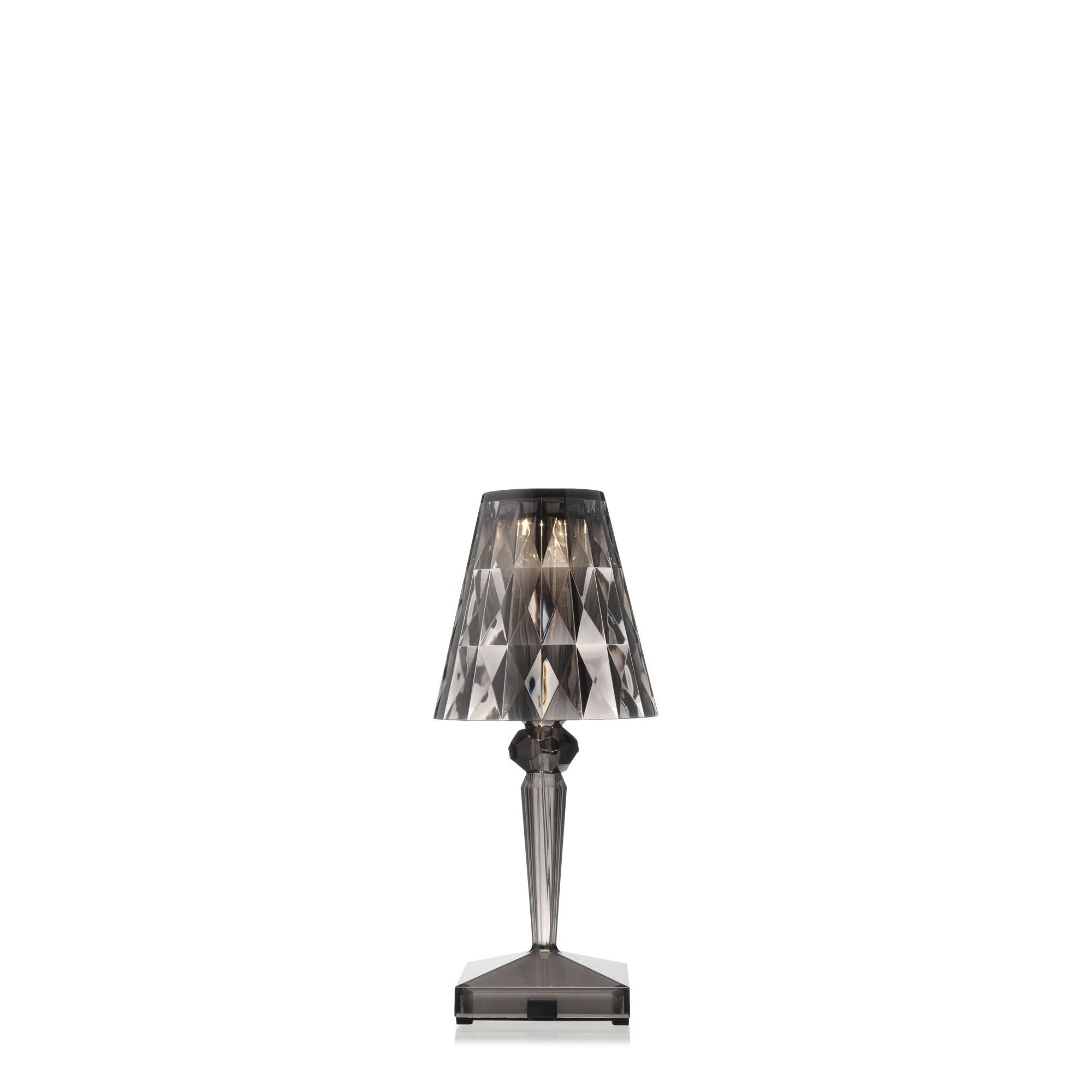 BATTERI Bærbar Lampe Røykfarget
