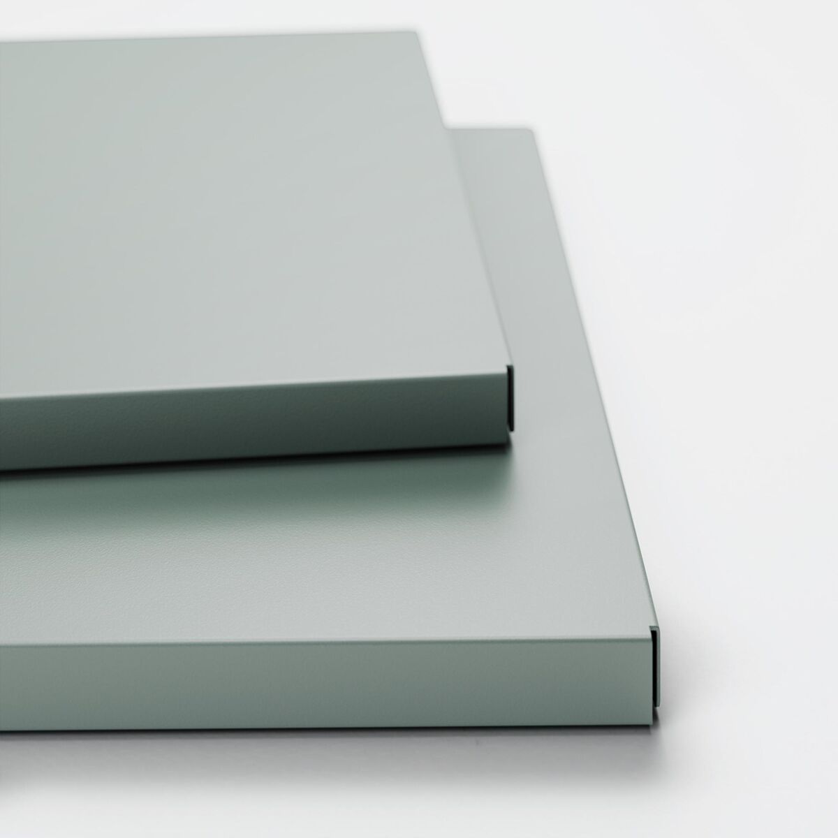 Shelf for Store Cabinet with 2 Doors Set of 2 Slate Grey