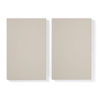 Shelf for Store Cabinet with 1 Door Set of 2 Pebble Grey