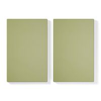 Shelf for Store Cabinet with 1 Door Set of 2 Moss Green