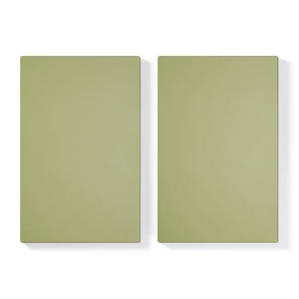 Shelf for Store Cabinet with 1 Door Set of 2 Moss Green