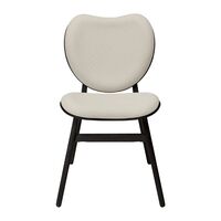 A Conversation Piece Dining Chair Black Oak/White Sand