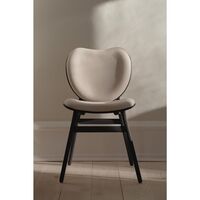 A Conversation Piece Dining Chair Black Oak/White Sand