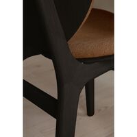 A Conversation Piece Dining Chair Black Oak/White Sand