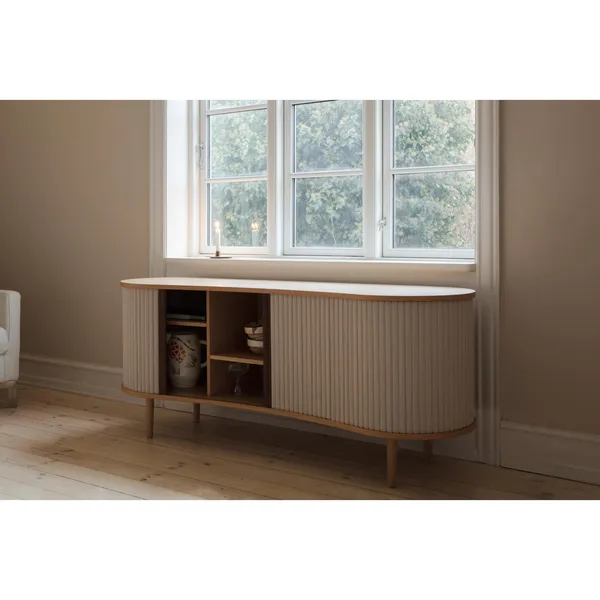 Audacious Sideboard Oak/White Sands