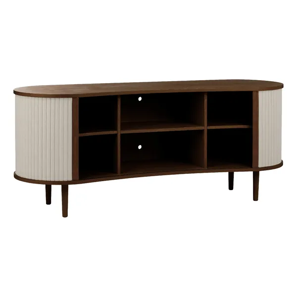Audacious Sideboard Dark Oak/White Sands