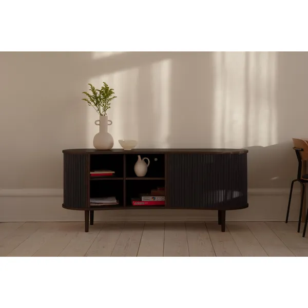 Audacious Sideboard Dark Oak/White Sands