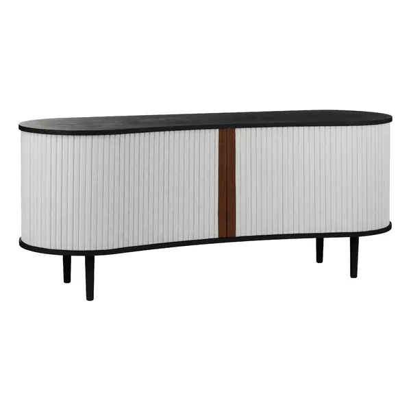 Audacious Sideboard Black Oak/Sterling