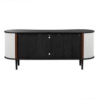 Audacious Sideboard Black Oak/Sterling
