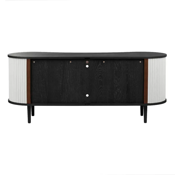 Audacious Sideboard Black Oak/Sterling