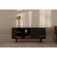 Audacious Sideboard Black Oak/Sterling