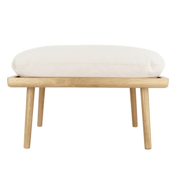 Lounge Around Shuffle Pouf White Sands
