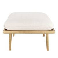 Lounge Around Shuffle Pouf White Sands