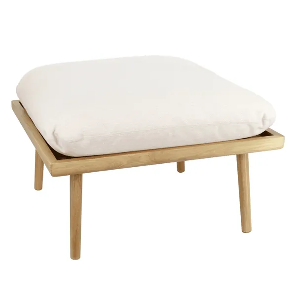 Lounge Around Shuffle Pouf White Sands