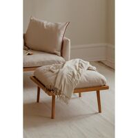 Lounge Around Shuffle Pouf Sterling