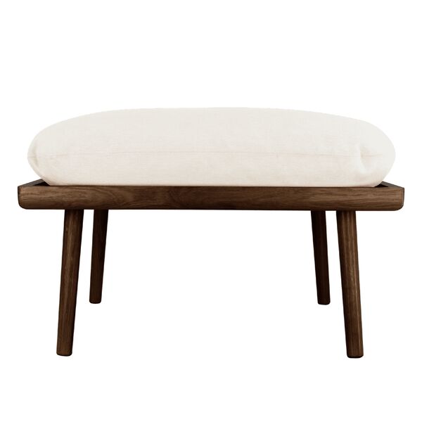 Lounge Around Shuffle Pouf Dark Oak/White Sands