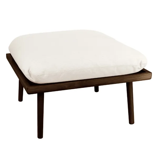 Lounge Around Shuffle Pouf Dark Oak/White Sands