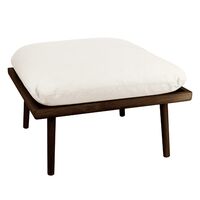 Lounge Around Shuffle Pouf Dark Oak/White Sands