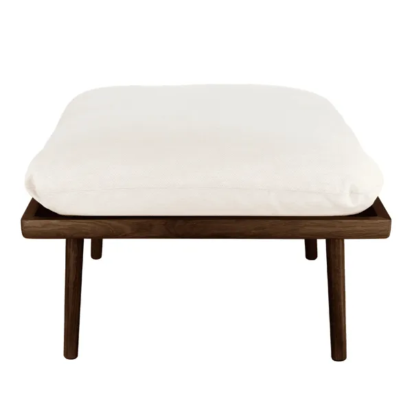 Lounge Around Shuffle Pouf Dark Oak/White Sands