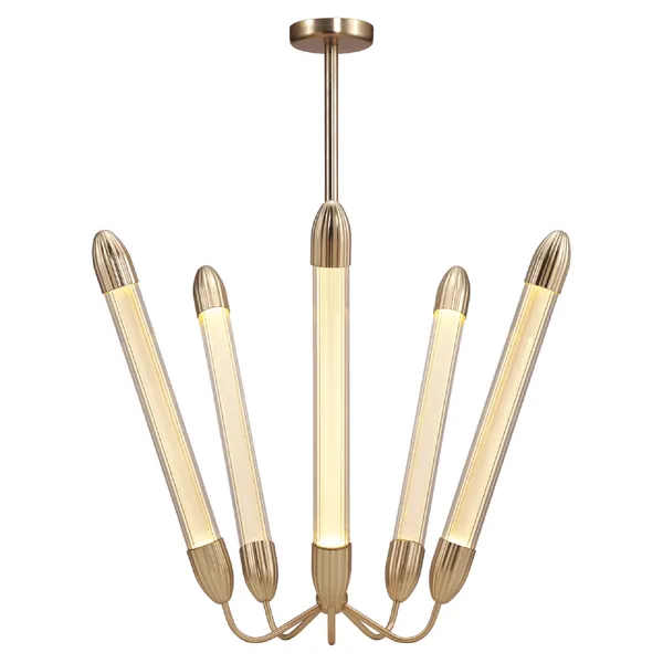 Lemon Squeeze Penta Pendant Long Polished Brass