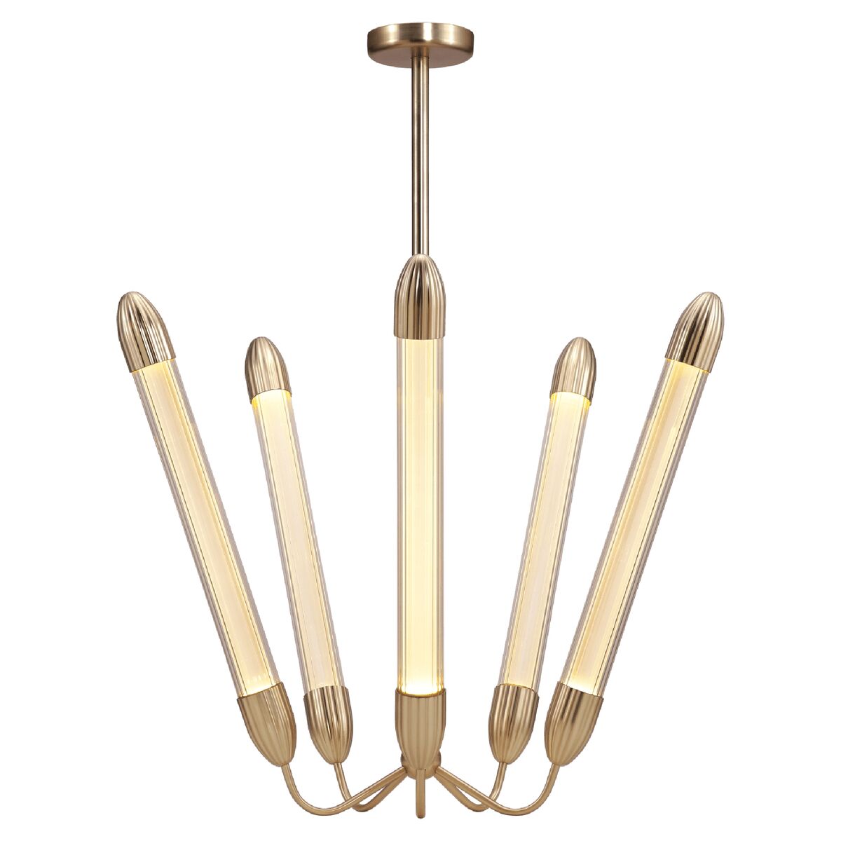 Lemon Squeeze Penta Pendant Long Polished Brass