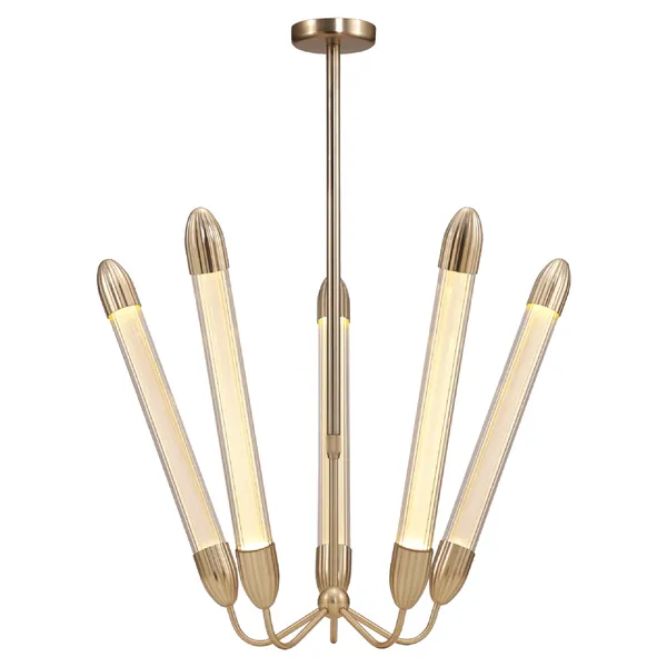 Lemon Squeeze Penta Pendant Long Polished Brass