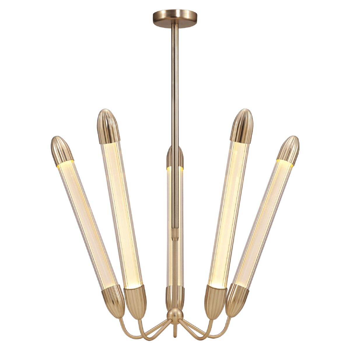 Lemon Squeeze Penta Pendant Long Polished Brass