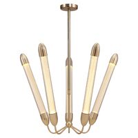 Lemon Squeeze Penta Pendant Long Polished Brass