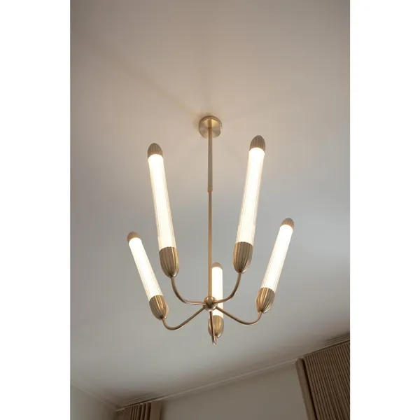 Lemon Squeeze Penta Pendant Long Polished Brass