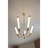Lemon Squeeze Penta Pendant Long Polished Brass