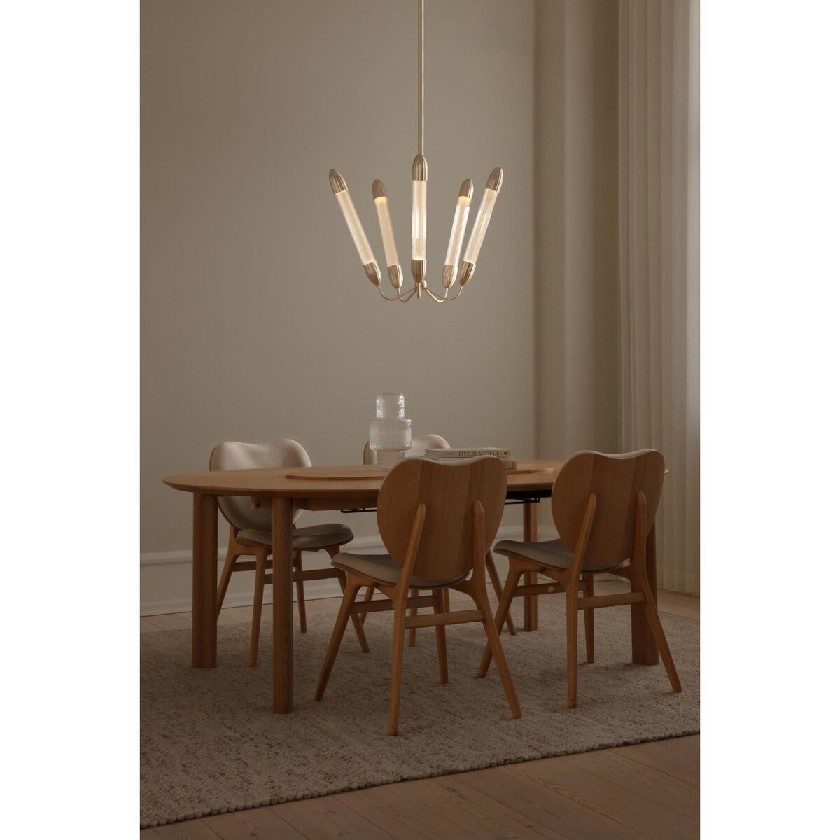 Lemon Squeeze Penta Pendant Long Polished Brass