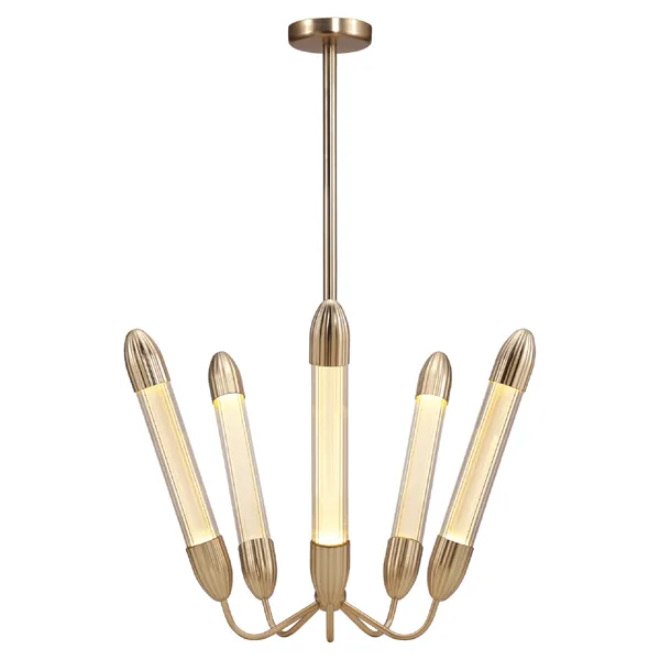 Lemon Squeeze Penta Pendant Short Polished Brass