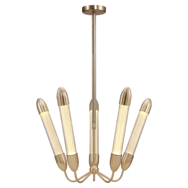 Lemon Squeeze Penta Pendant Short Polished Brass