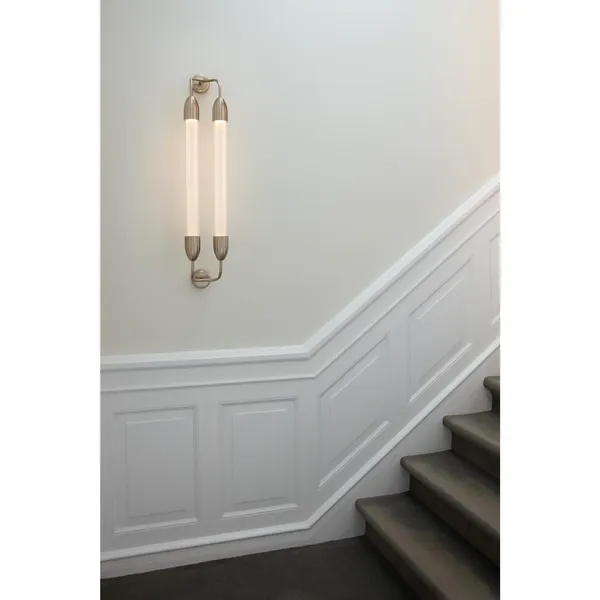 Lemon Squeeze Doppel Wandlampe Lang Messing